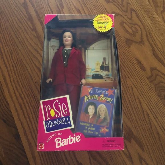 Mattel | Toys | Mattel Rosie Odonnell Friend Of Barbie Doll Figurine In Box | Poshmark